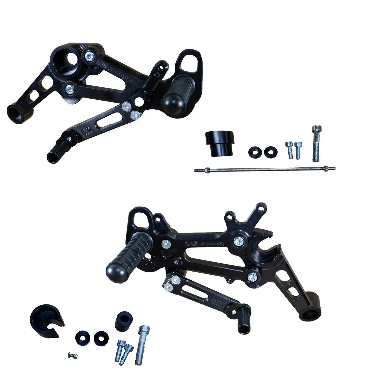 05-0761B Aprilia RS457, Tuono 457 Adjustable Rearset Kit Complete W/Pedals - Image 3