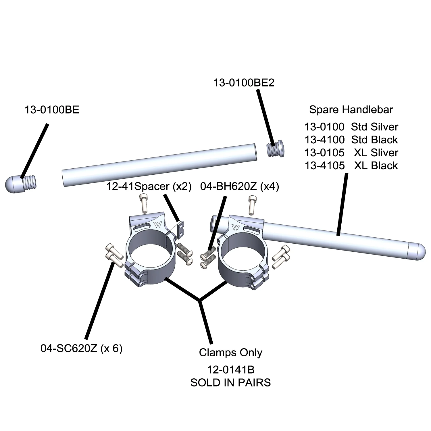 12-0141S 2006-11 Kawasaki Ninja 650R Clipon (Race Only) - Image 5