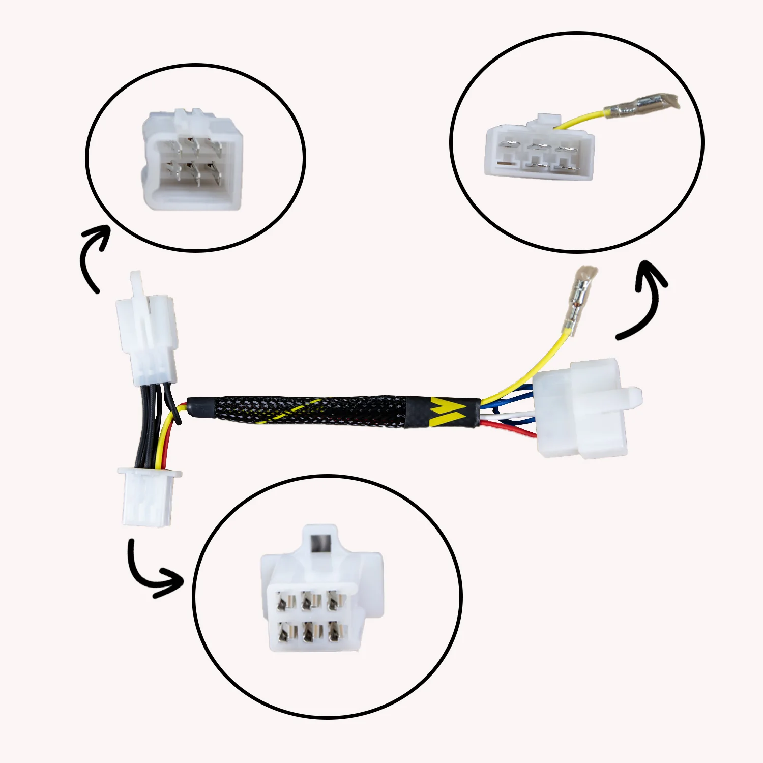 43-0110 Kawasaki Ninja 250 1988-2007 Keyswitch Elimination Harness - Image 2