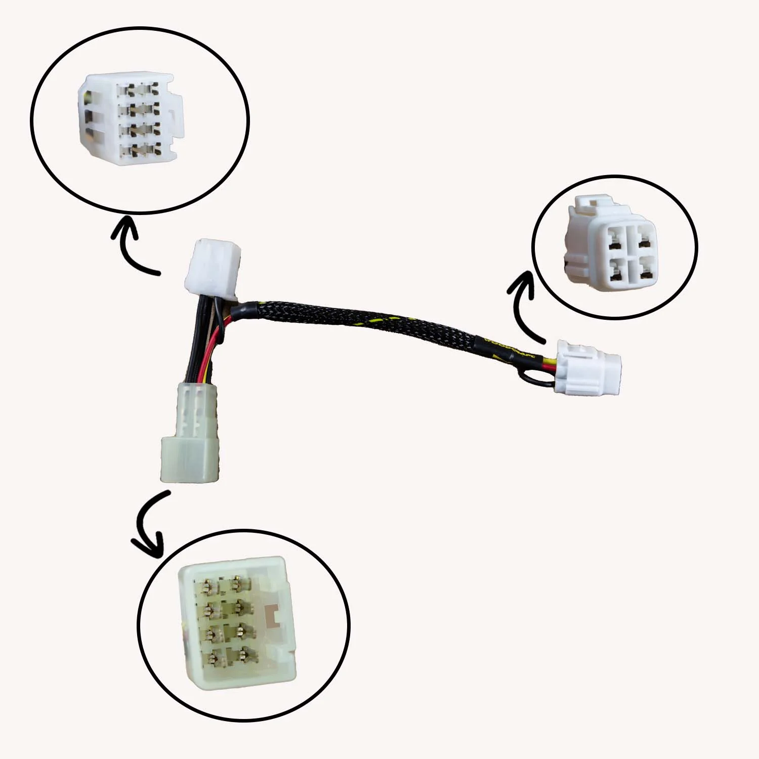 43-0200EU Suzuki GSXR 600/750, 2005-16 GSXR1000 Euro Model (with immobilizer) Keyswitch Elimination Harness - Image 2