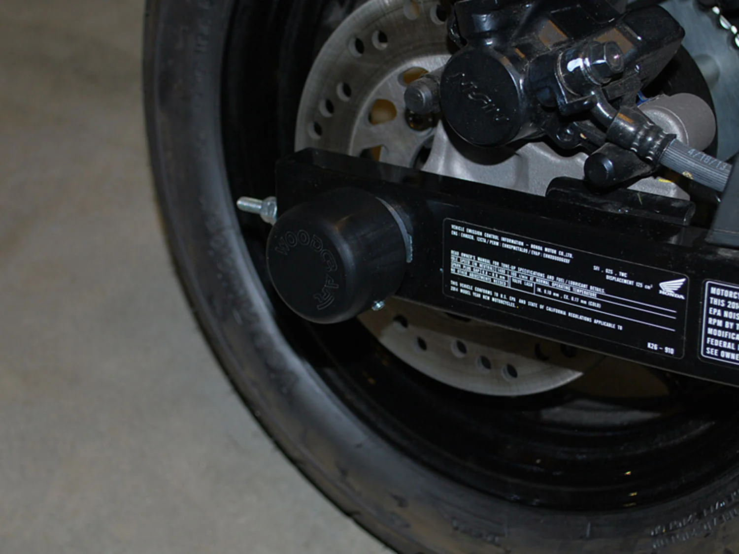 45-0305FR Honda Grom, Kawasaki Z125 Front or Rear Axle Sliders - Image 3