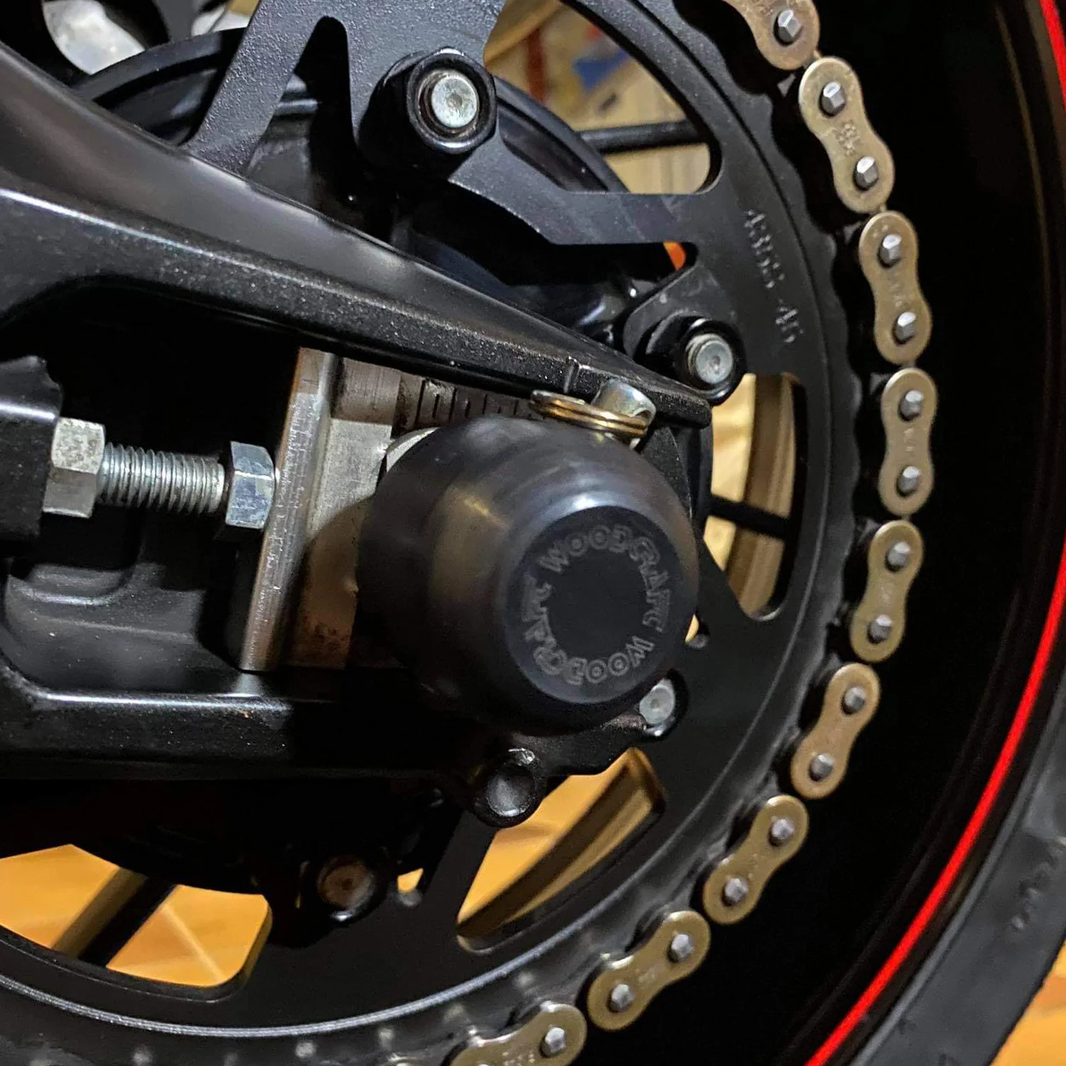 45-0419R Yamaha FZ09,FJ09,XSR900 Rear Axle Slider Kit - Image 2