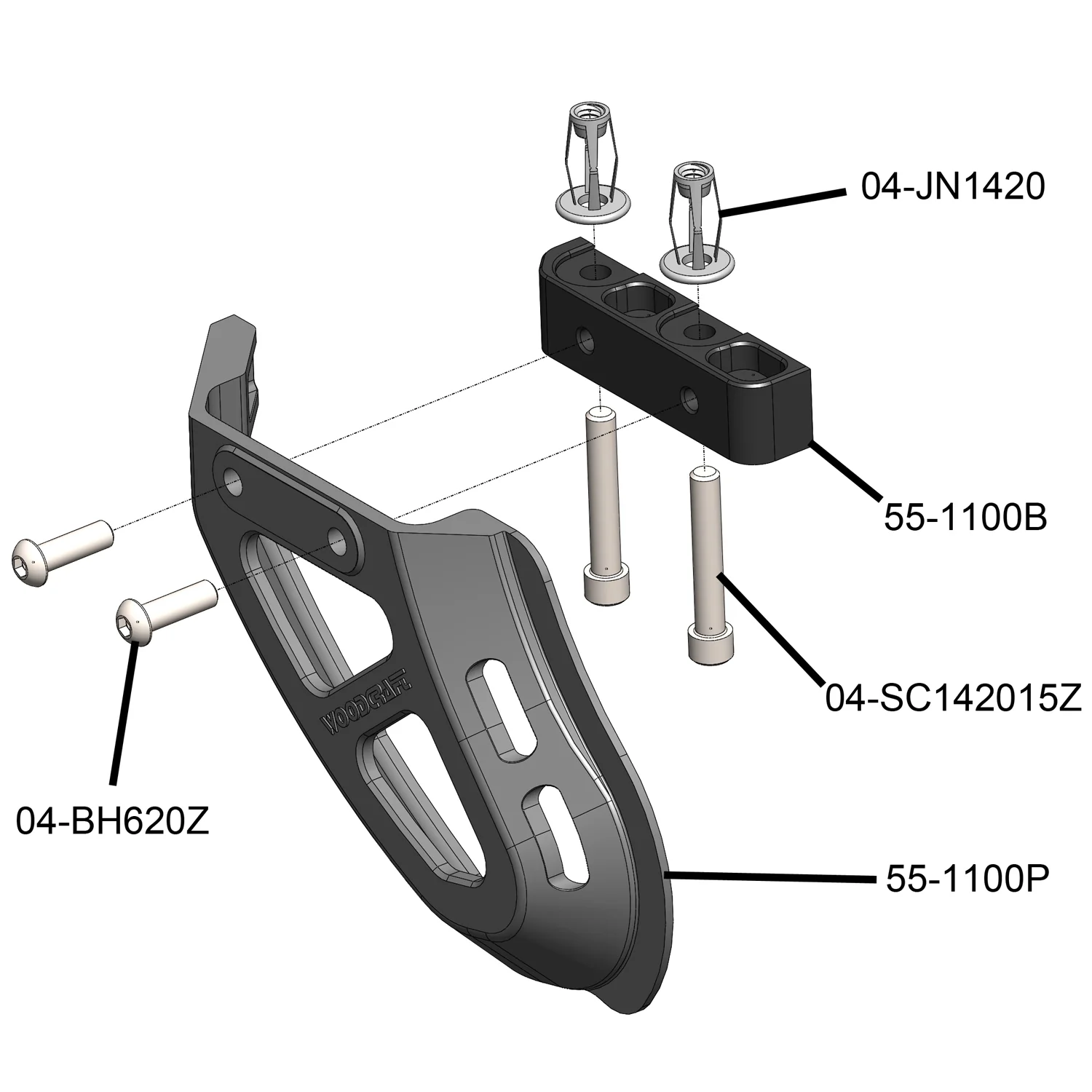 55-1100  Wide Coverage Toe Guard Kit - Image 4