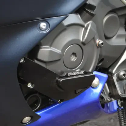 60-0407LB Yamaha FZ07,MT07 LHS Stator Cover Protector w/ Skid Plate - Image 8