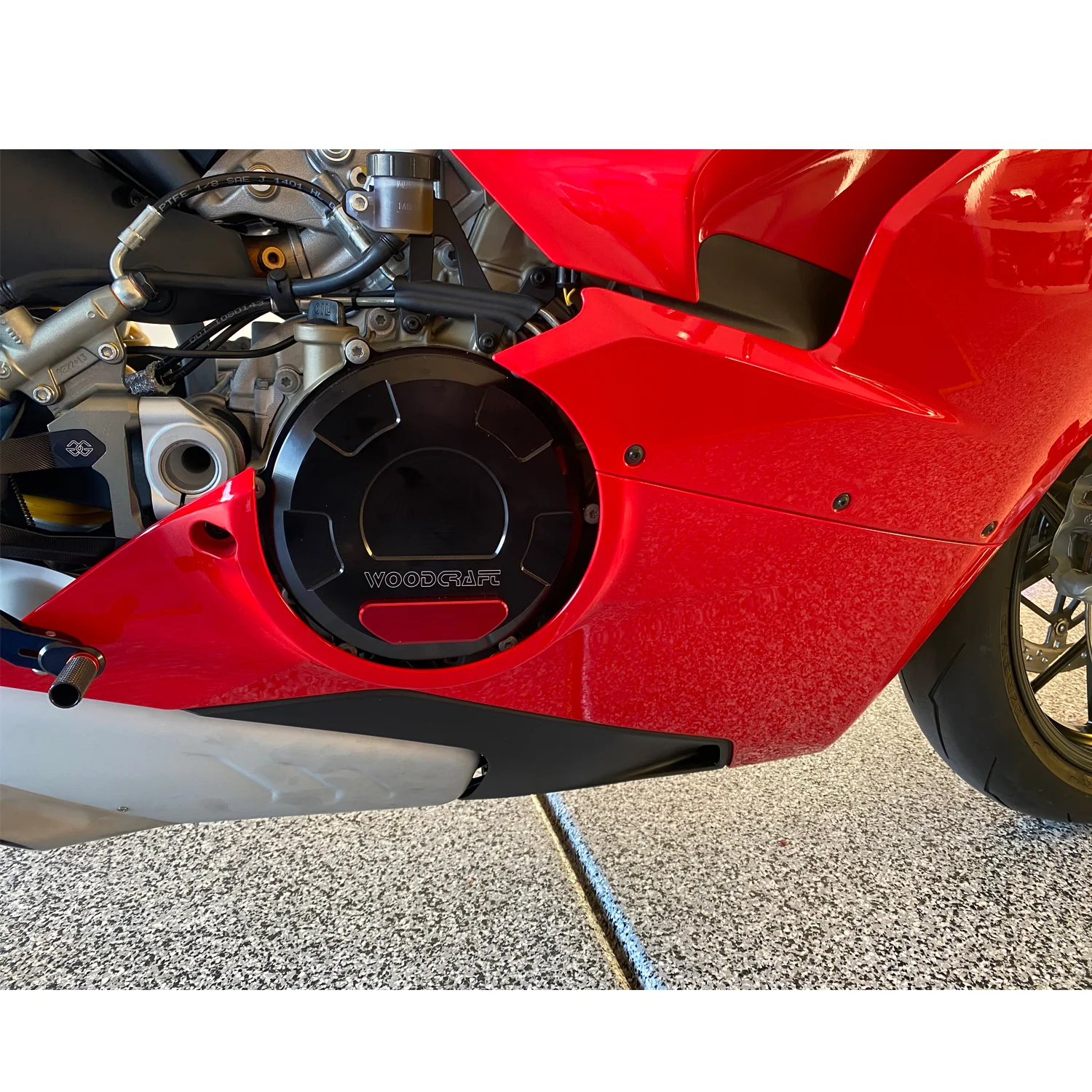 60-0656RB Ducati Panigale V4 RHS Clutch Cover w/ Skid Plate - Image 8