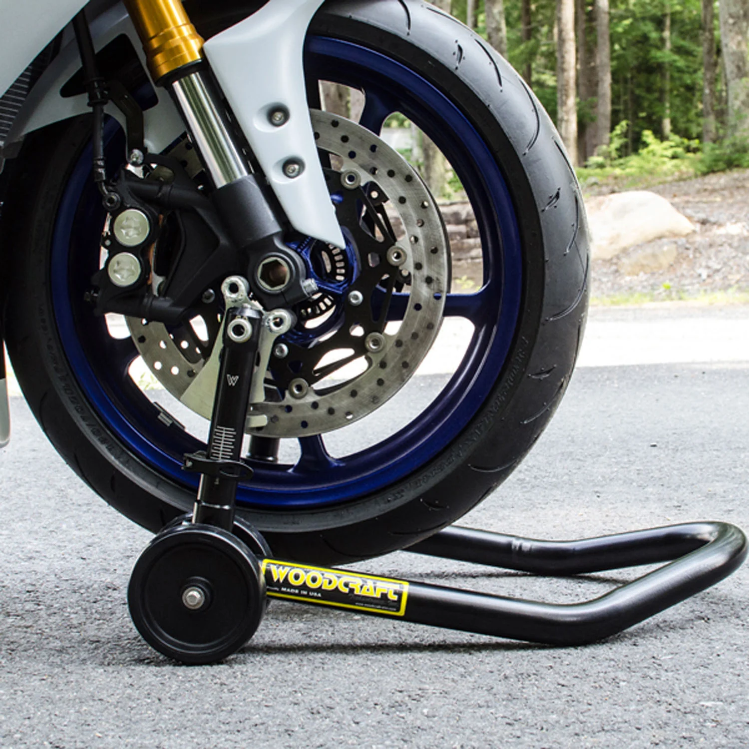 26-0105 Adjustable Front Under Fork Stand - Dual Radial Mounted Calipers - Image 2