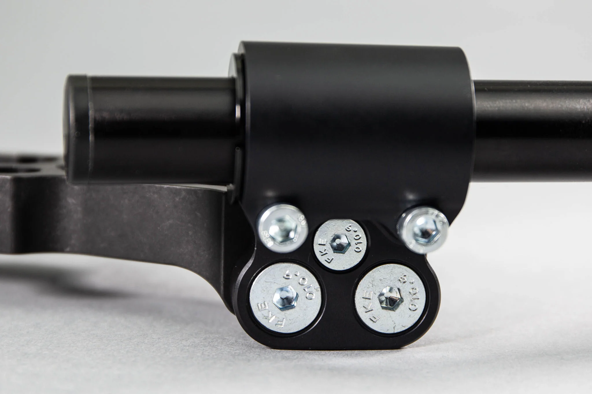 Adjustable Riser Clipon Adapter Plate w/ XL Black Bars Ducati Monster 696/796/1100 75mm Front Adjustable Rise - Image 3