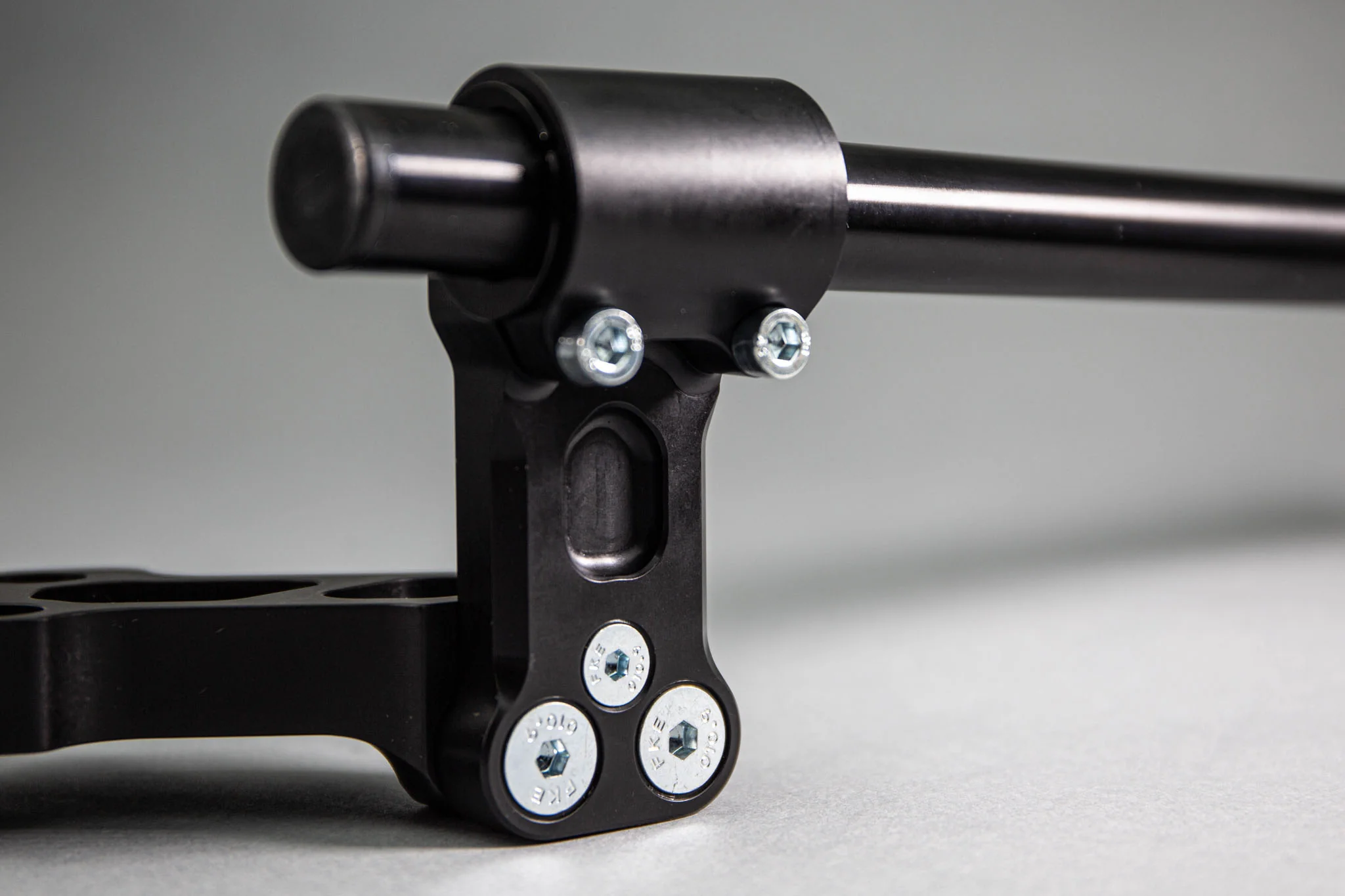 Adjustable Riser Clipon Adapter Plate w/ XL Black Bars Ducati Monster 696/796/1100 75mm Front Adjustable Rise - Image 4