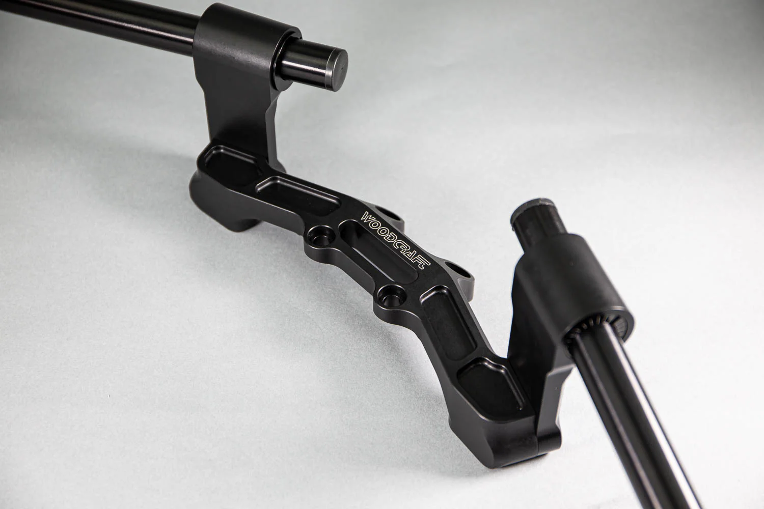 Adjustable Riser Clipon Adapter Plate w/ XL Black Bars Ducati Scrambler 35mm Front Adjustable Rise - Image 10