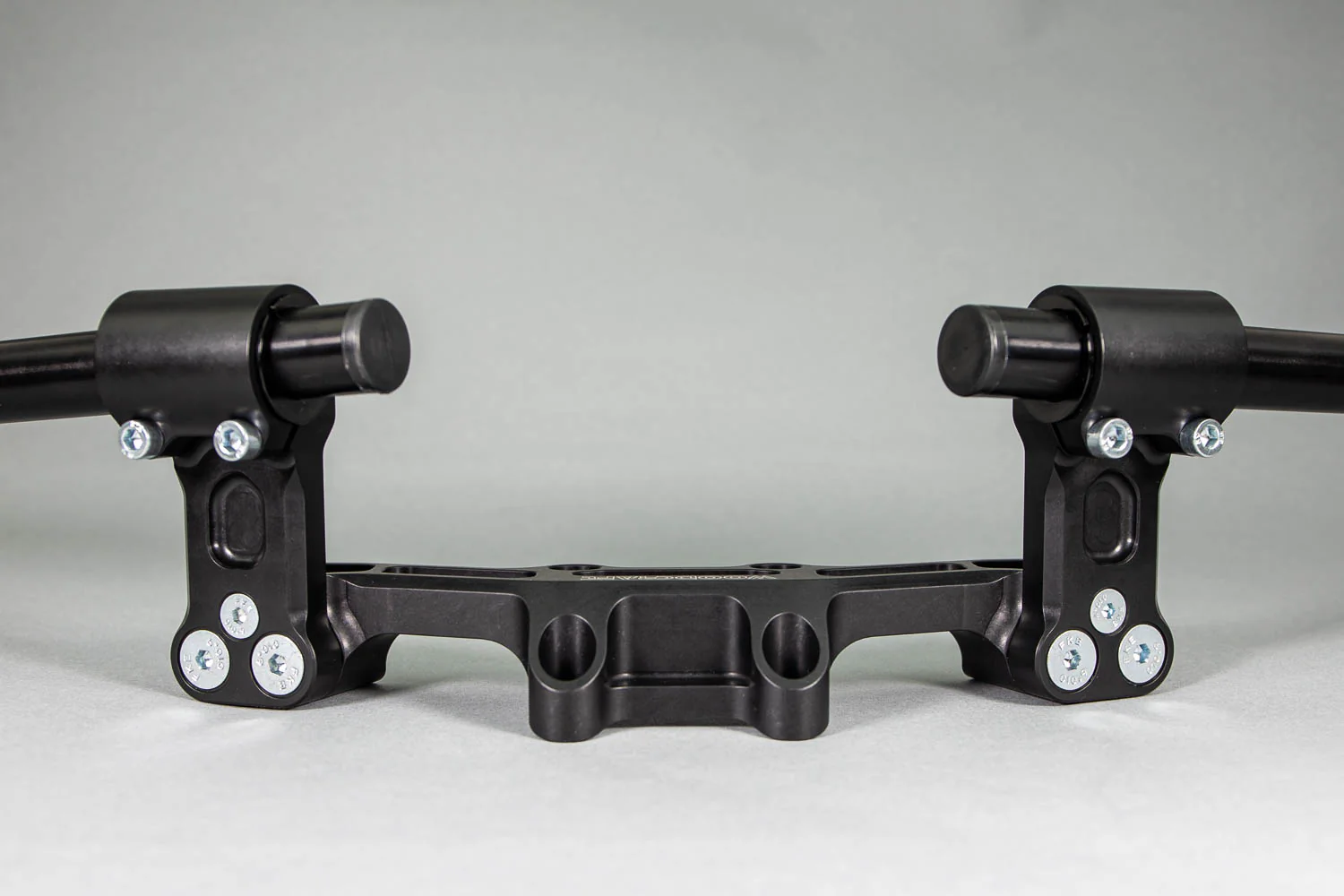 Adjustable Riser Clipon Adapter Plate w/ XL Black Bars Ducati Scrambler 35mm Front Adjustable Rise - Image 11