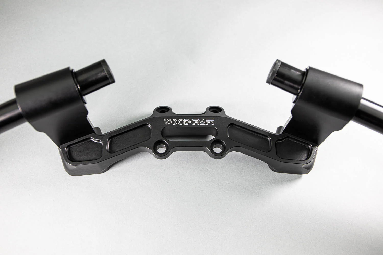 Adjustable Riser Clipon Adapter Plate w/ XL Black Bars Ducati Scrambler 35mm Front Adjustable Rise - Image 12