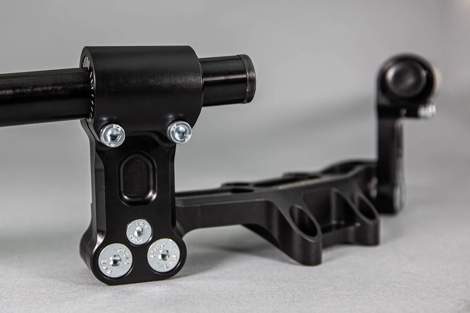 Adjustable Riser Clipon Adapter Plate w/ XL Black Bars Ducati Scrambler 35mm Front Adjustable Rise - Image 13