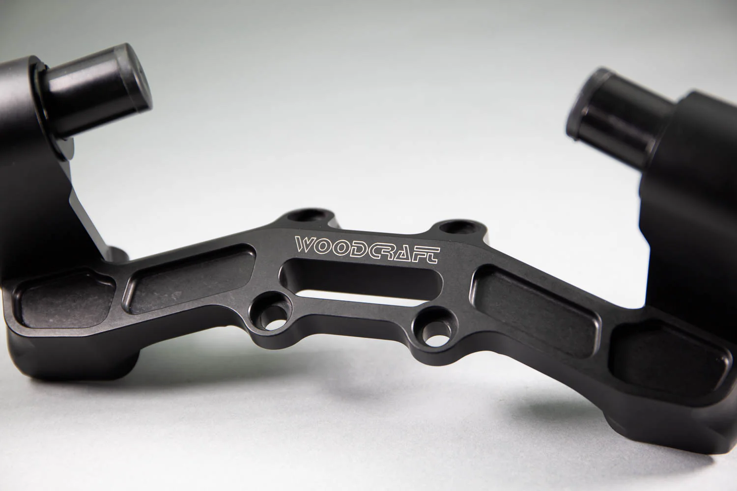 Adjustable Riser Clipon Adapter Plate w/ XL Black Bars Ducati Scrambler 35mm Front Adjustable Rise - Image 2
