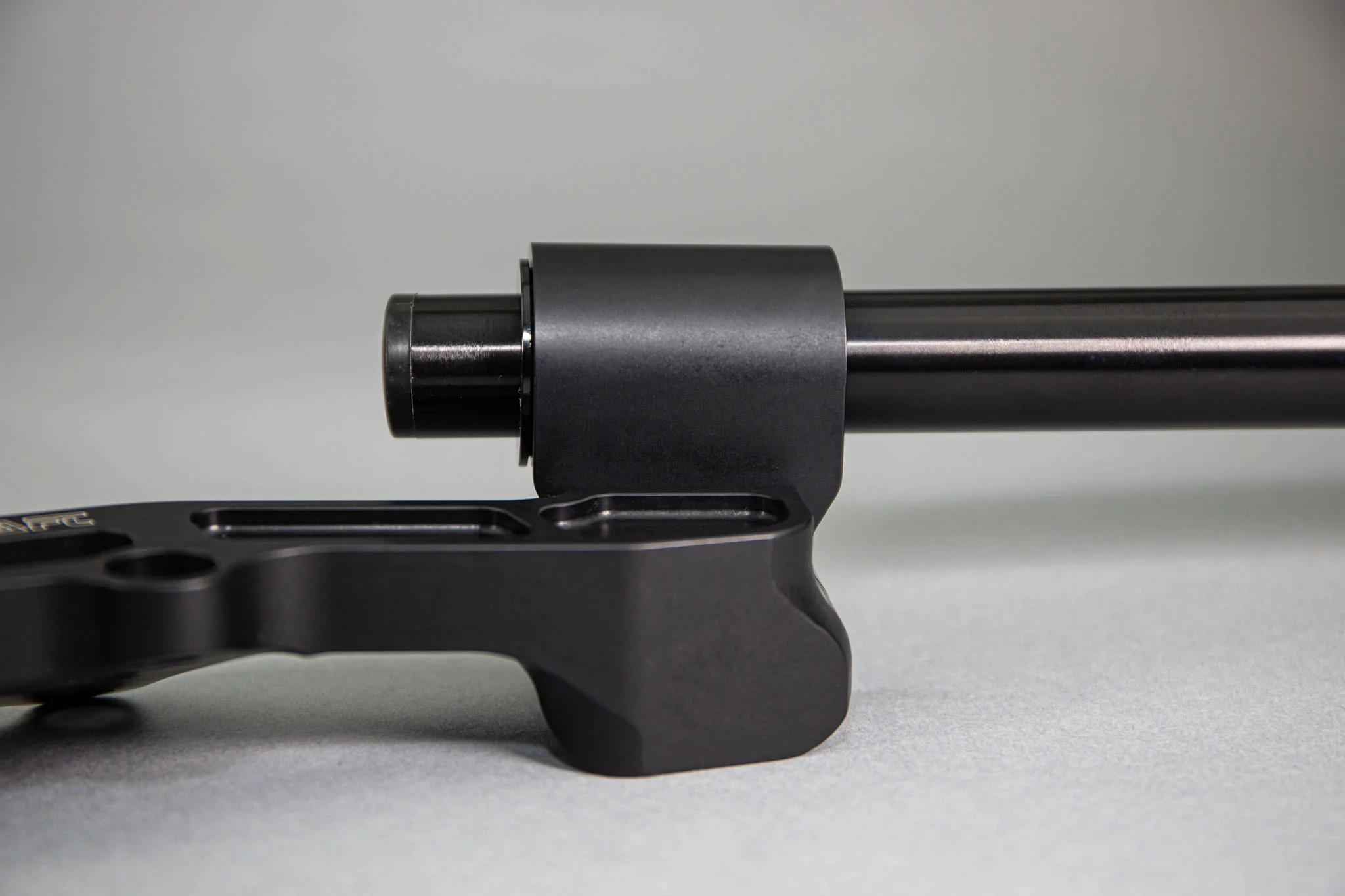 Adjustable Riser Clipon Adapter Plate w/ XL Black Bars Ducati Scrambler 35mm Front Adjustable Rise - Image 5