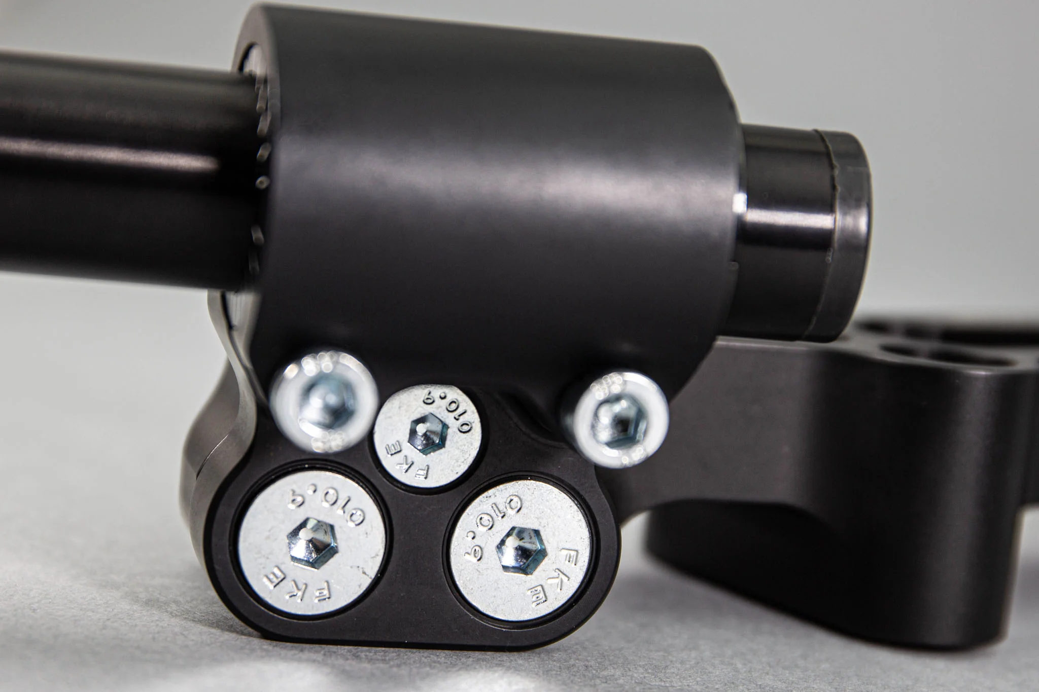 Adjustable Riser Clipon Adapter Plate w/ XL Black Bars Ducati Scrambler 35mm Front Adjustable Rise - Image 6