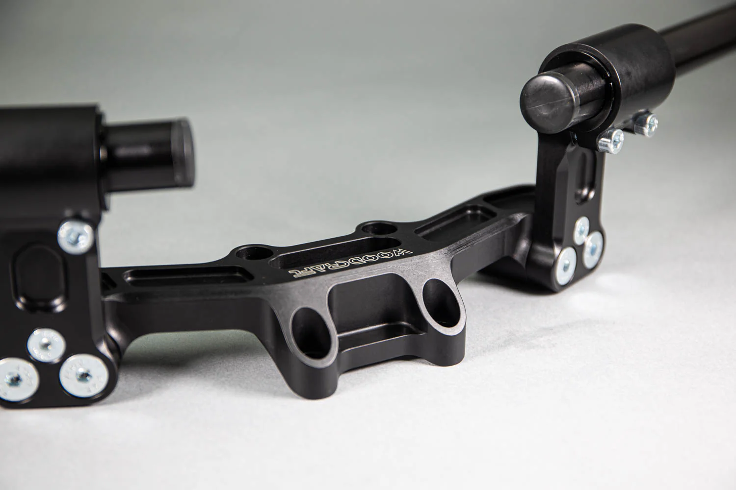 Adjustable Riser Clipon Adapter Plate w/ XL Black Bars Ducati Scrambler 35mm Front Adjustable Rise - Image 7