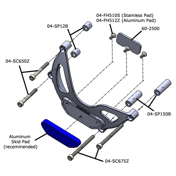 60-0760LB Aprilia RS660 LHS Stator Cover Protector w/ Skid Plate - Image 9