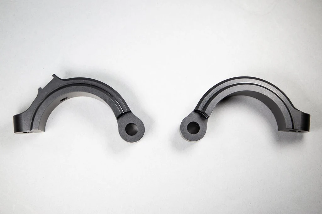 12-2755D BMW S1000RR Side Mount 35mm Rise Adjustable Angle Clipon Risers, 55mm w/ OEM Clipon Delete - Image 6