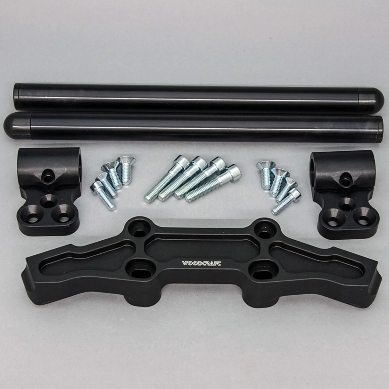 Clipon Adapter Plate w/ Black Bars Kawasaki NINJA 650 2006-2016, ER6N 2009-2011 - Image 3