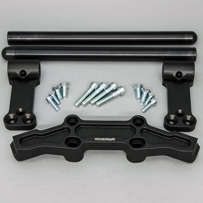 Clipon Adapter Plate w/ Black Bars Kawasaki NINJA 650 2006-2016, ER6N 2009-2011 - Image 6