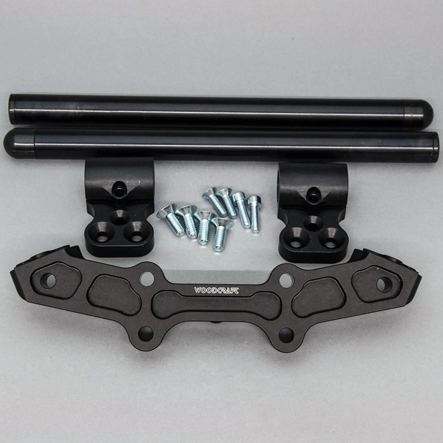 Clipon Adapter Plate w/ Std. Black Bars Yamaha FZ-07 2015-17, MT-07 2018-20 - Image 3