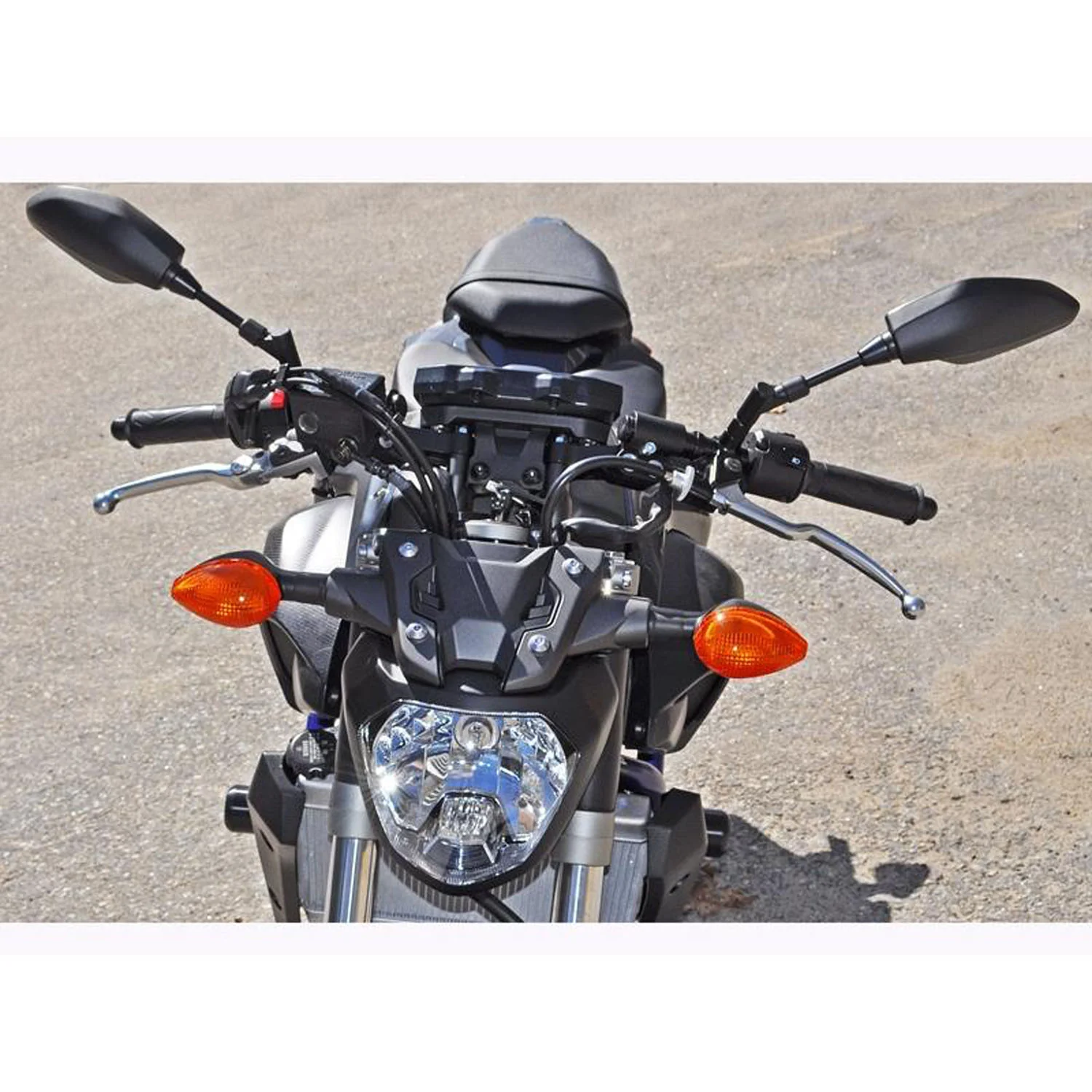Clipon Adapter Plate w/ Std. Black Bars Yamaha FZ-07 2015-17, MT-07 2018-20 - Image 4