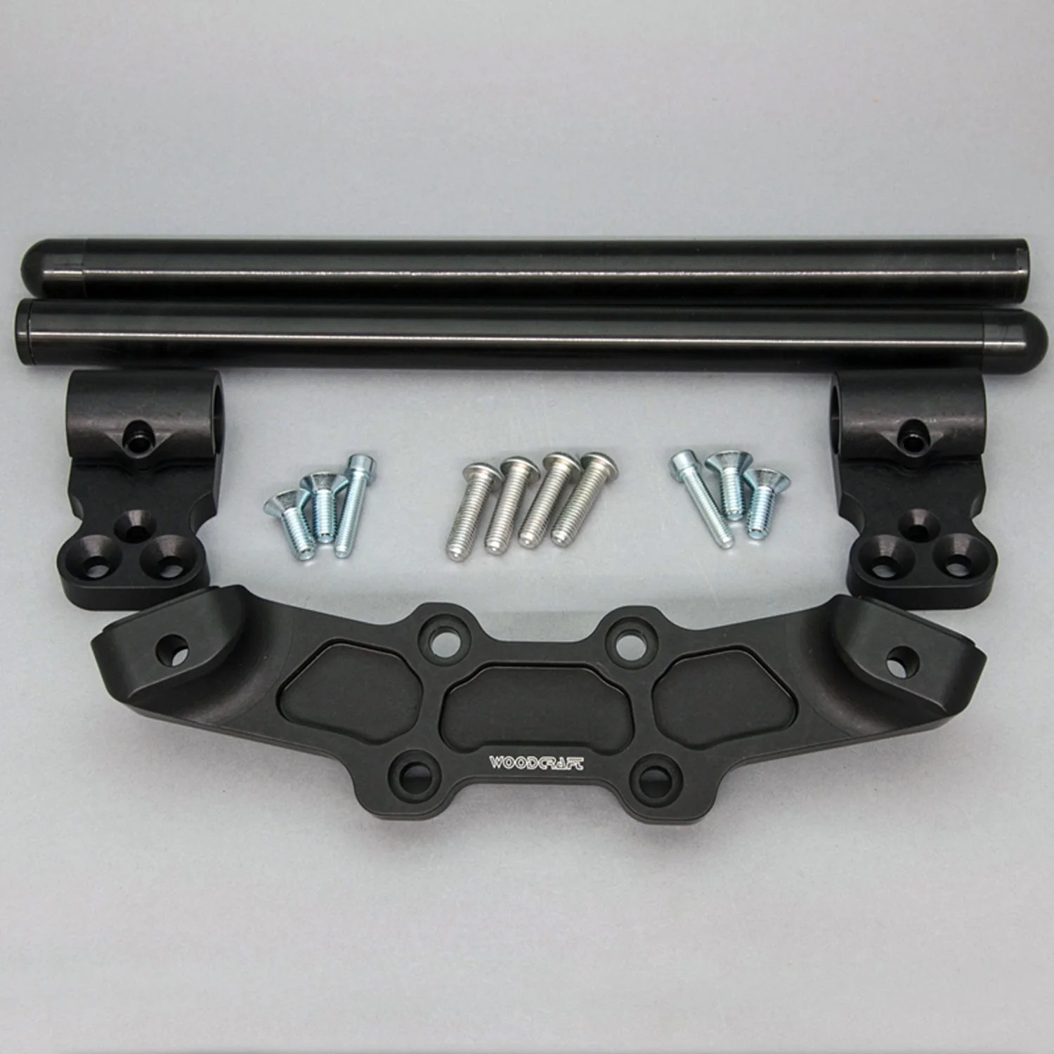 Clipon Adapter Plate w/ XL Black Bars Ducati Monster 696/796/1100 - Image 5