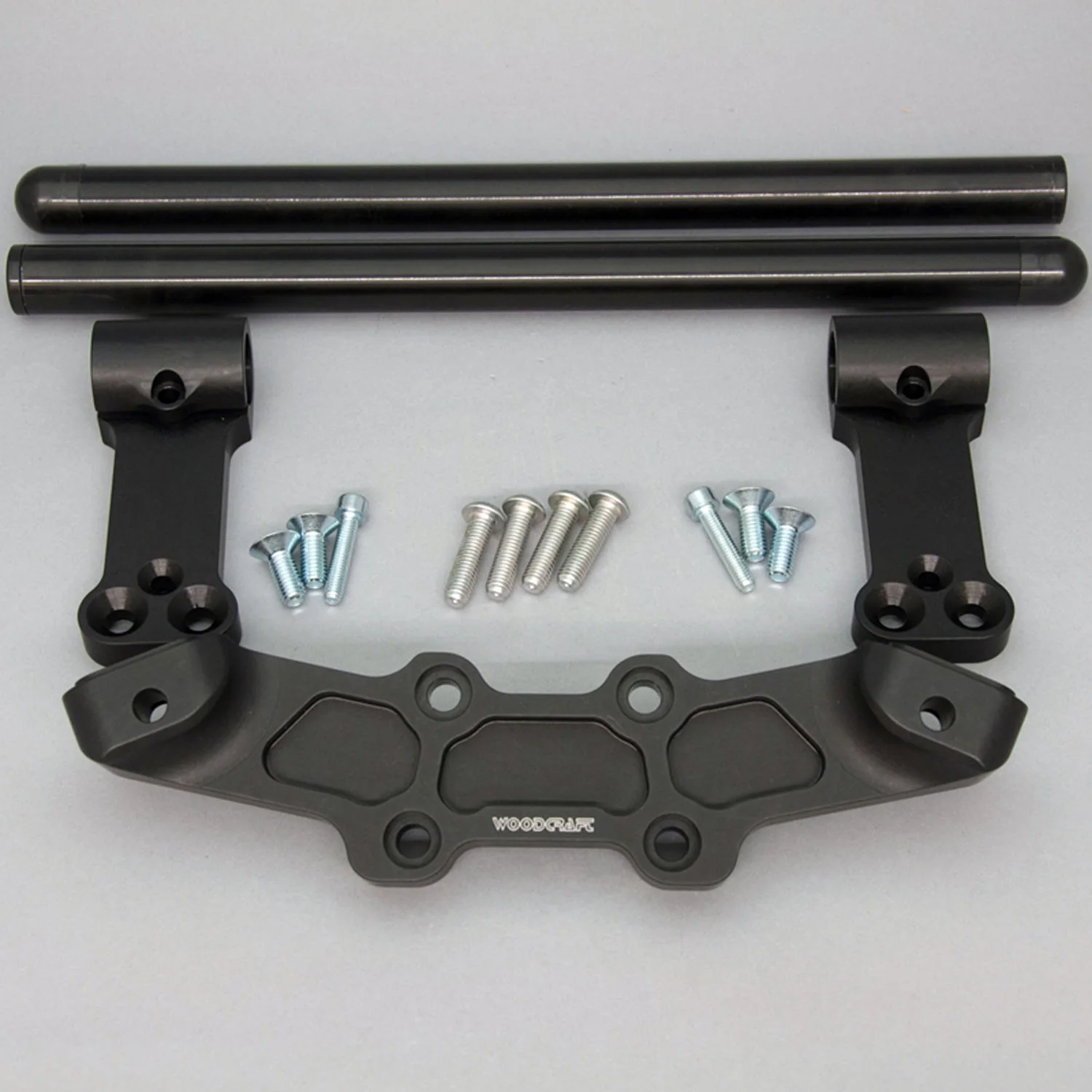 Clipon Adapter Plate w/ XL Black Bars Ducati Monster 696/796/1100 - Image 7