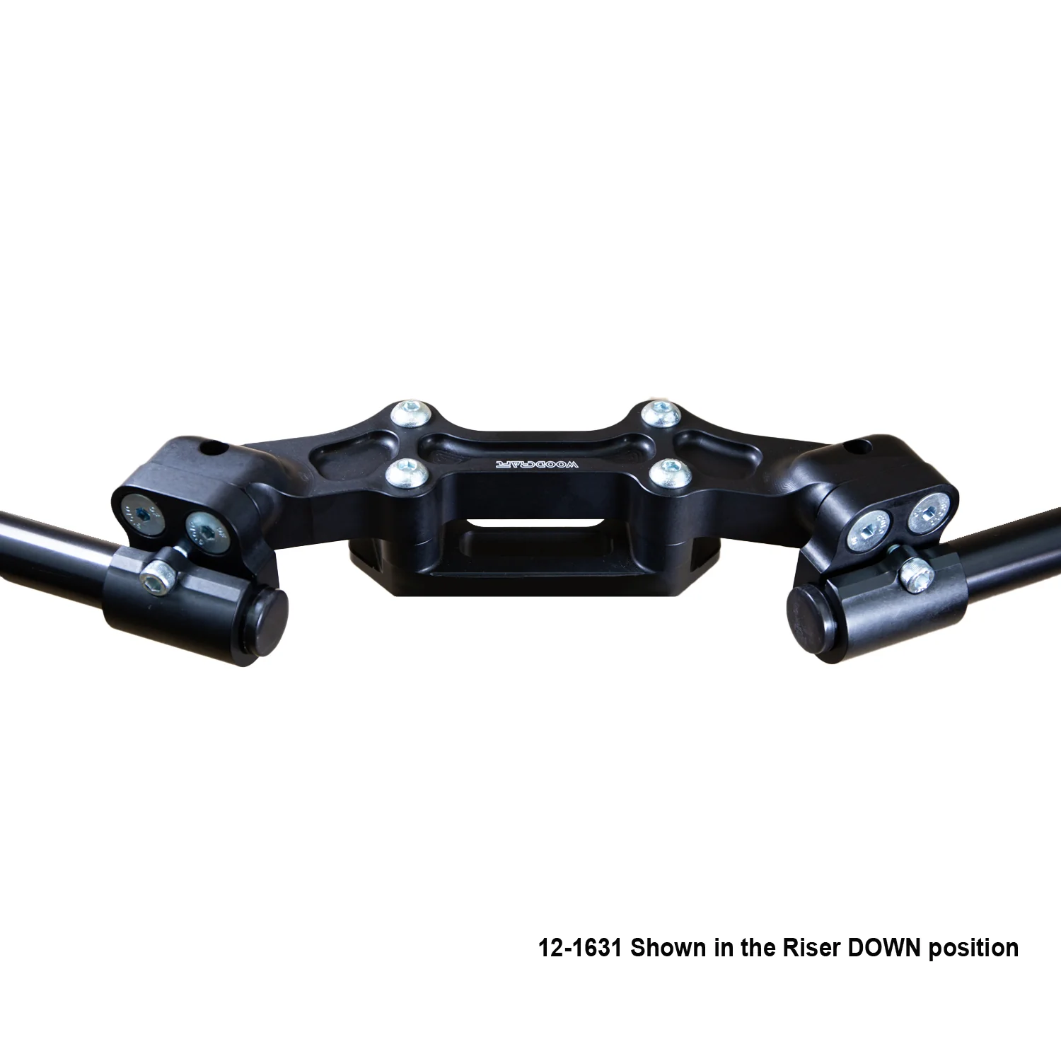 Clipon Adapter Plate w/ XL Black Bars Ducati Monster 821 2014-17 - Image 4