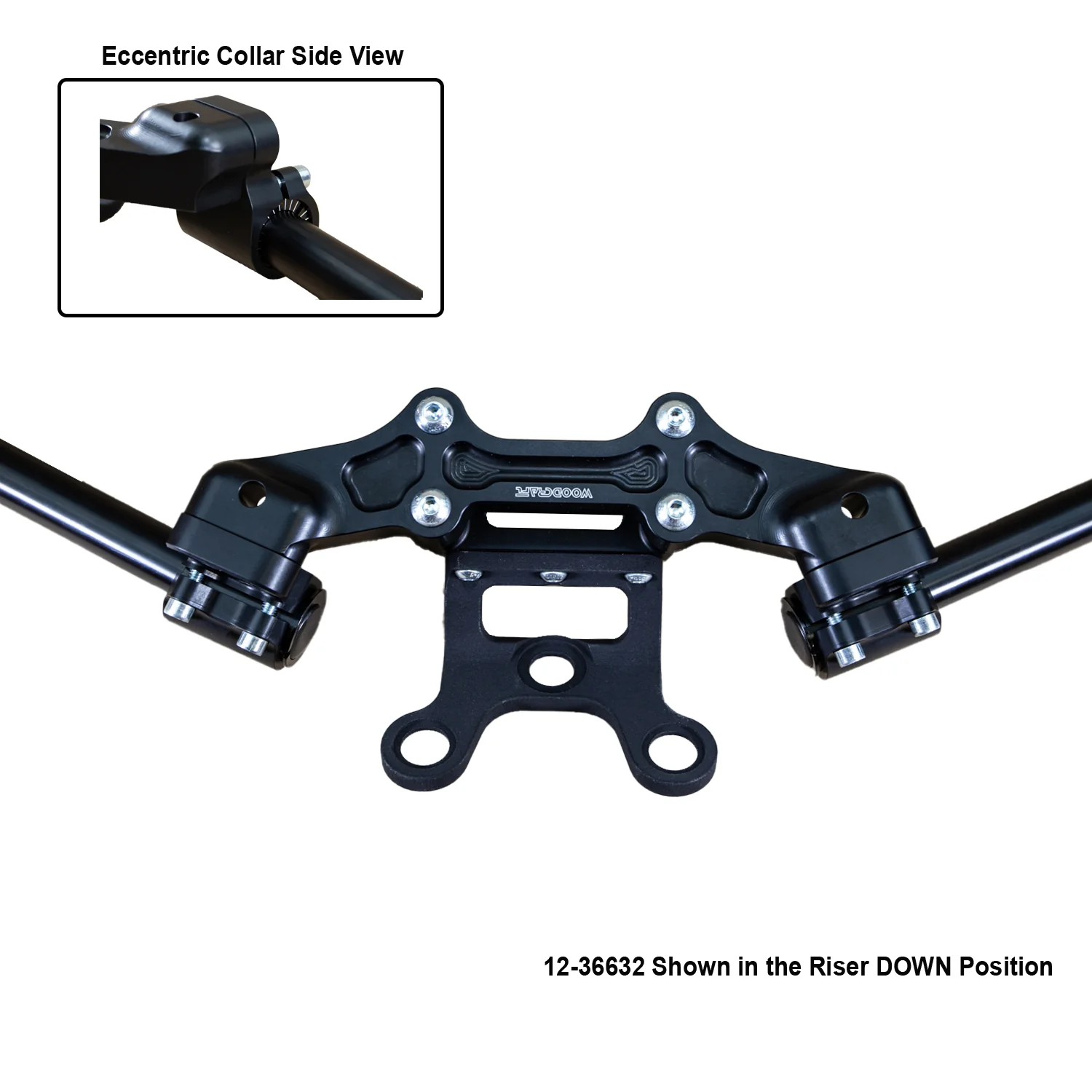 Ducati Monster 1200 2017-21 Clipon Adapter Plate  w/Gauge Mount 1.5" Standard Rise - Image 10