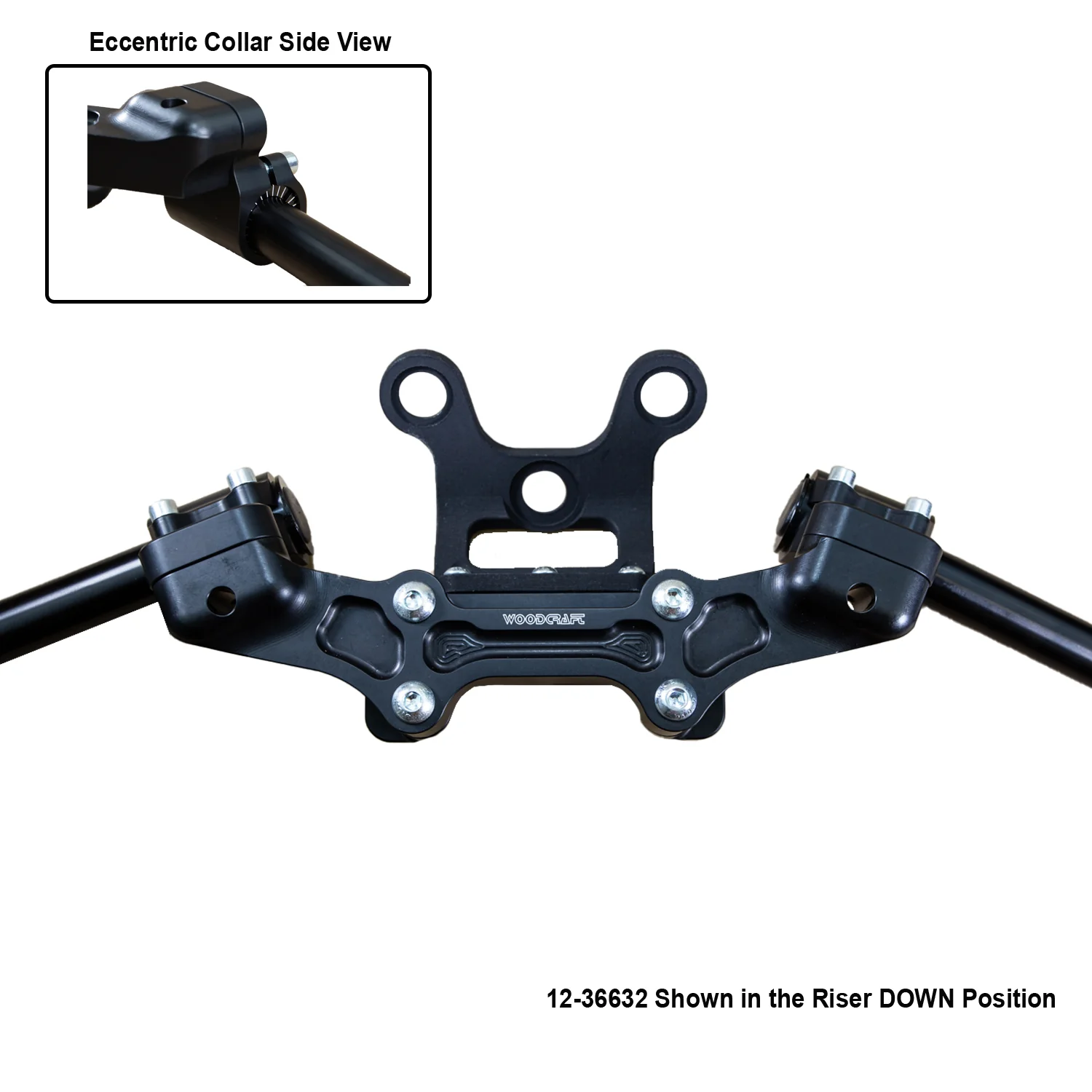 Ducati Monster 1200 2017-21 Clipon Adapter Plate  w/Gauge Mount 1.5" Standard Rise - Image 9