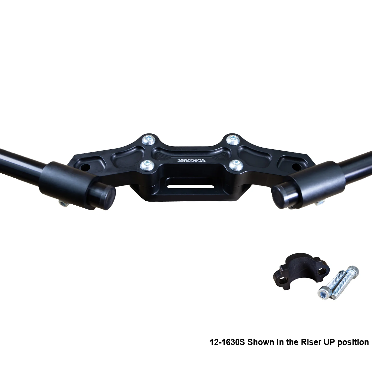 Ducati Monster 1200 Clipon Adapter Plate w/ Std. Black Bars and  Res. Spacer - Image 4