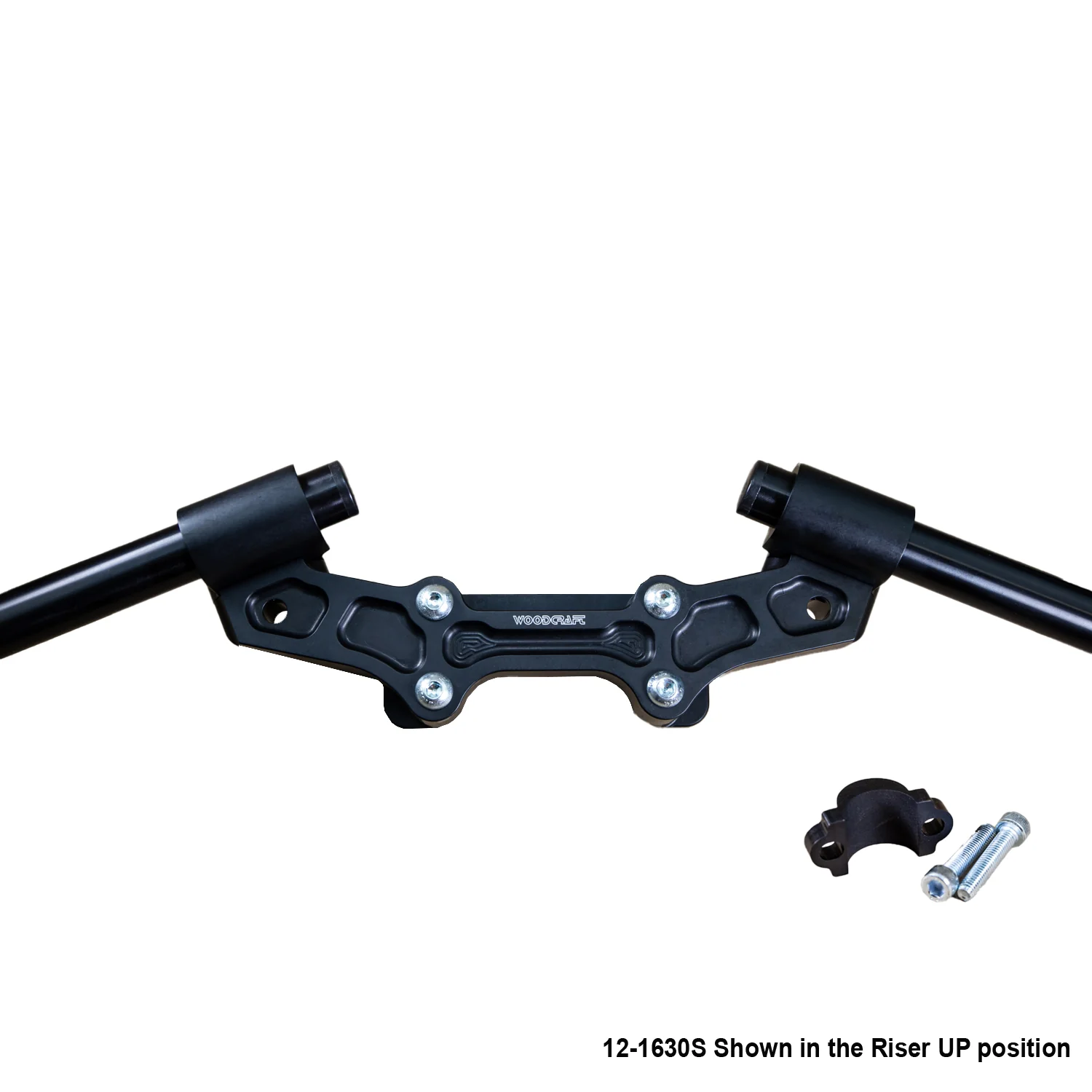 Ducati Monster 1200 Clipon Adapter Plate w/ Std. Black Bars and  Res. Spacer - Image 5