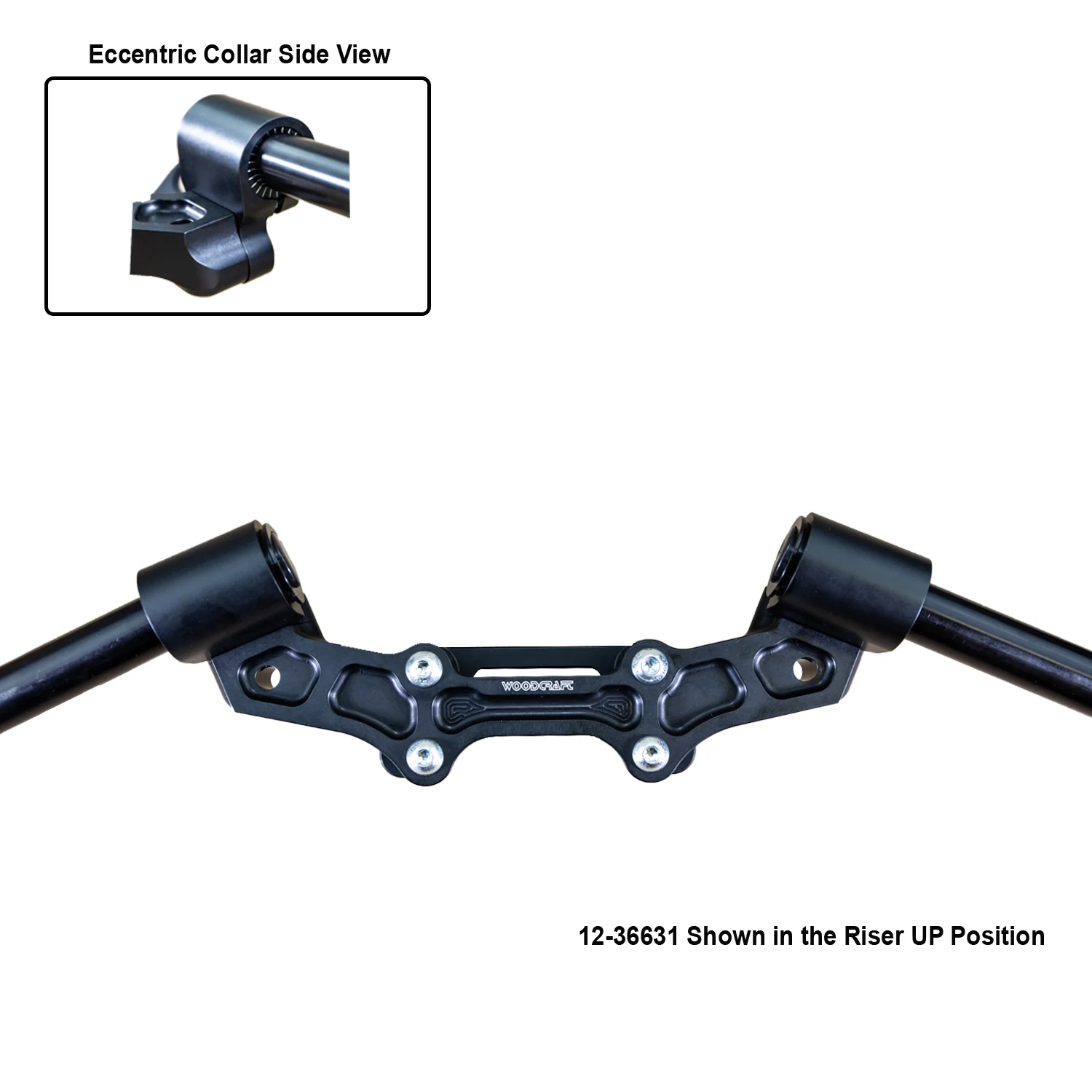 Ducati Monster 821 '14-17 Front Mount 35mm Eccentric Adjustable Adapter Plate - Image 3