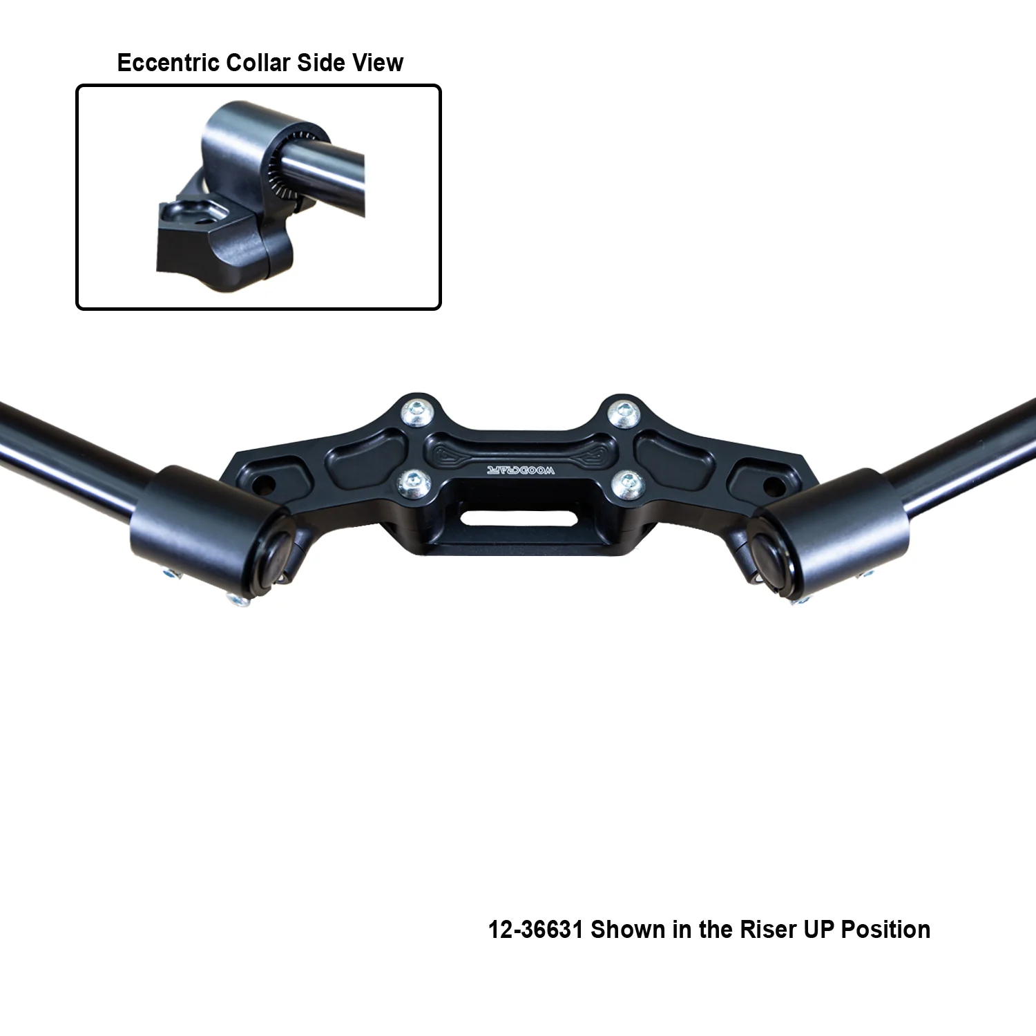 Ducati Monster 821 '14-17 Front Mount 35mm Eccentric Adjustable Adapter Plate - Image 4