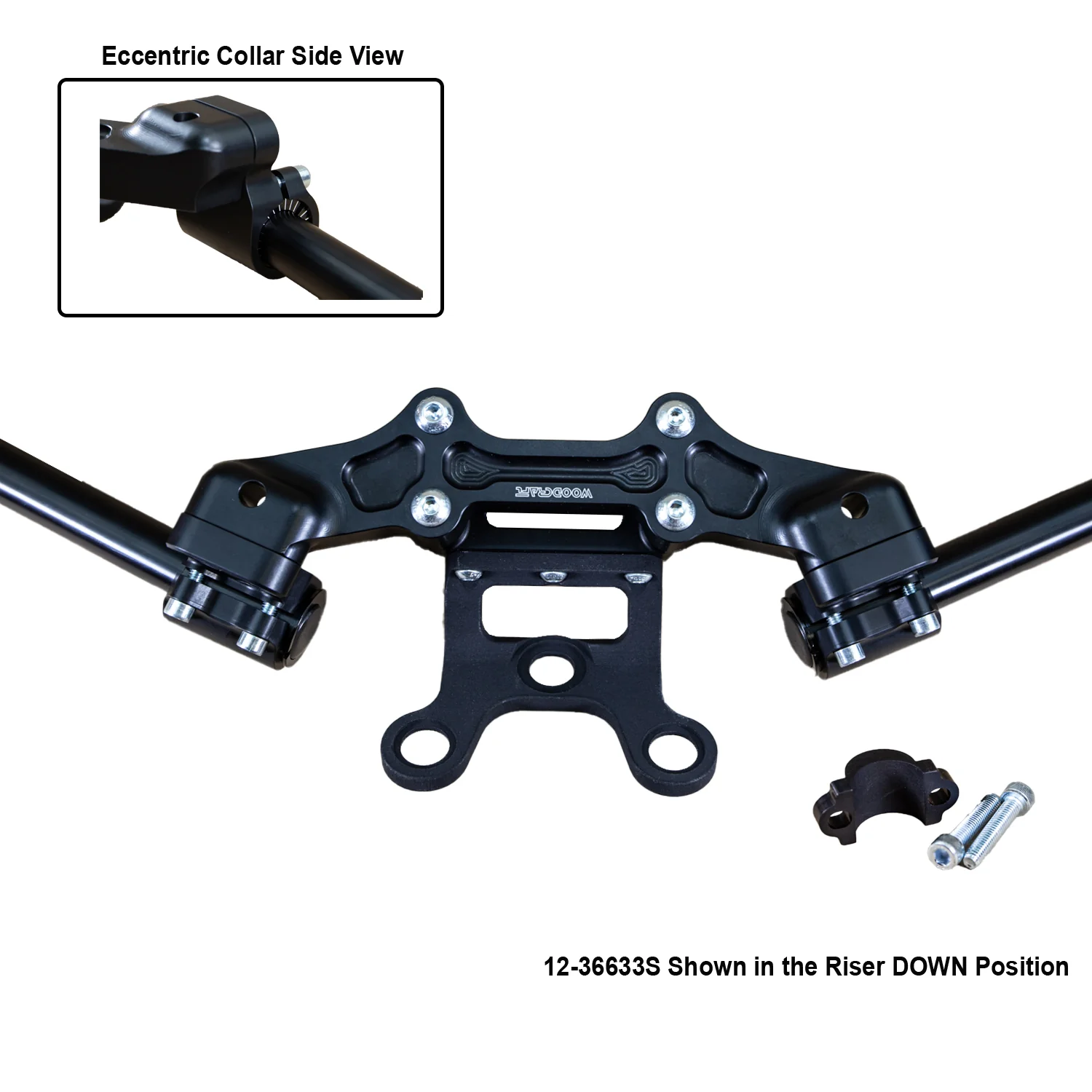 Ducati Monster 797/821 2018-21 Clipon Adapter Plate w/Gauge Mount 1.5 inch Standard Rise w/ BXL bars - Image 23