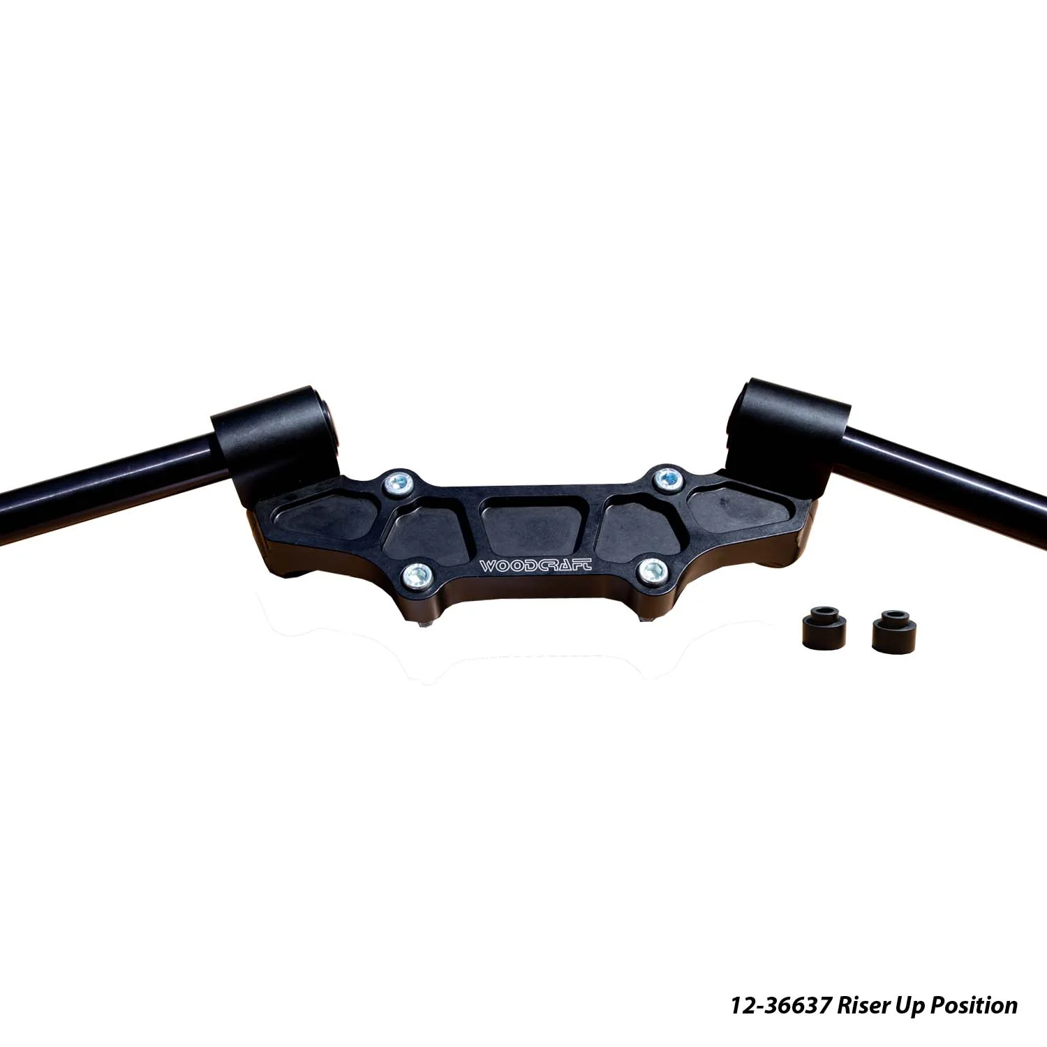 Ducati Monster 937 Adjustable Riser Adapter Plate w/ Standard Black Bars - Image 2