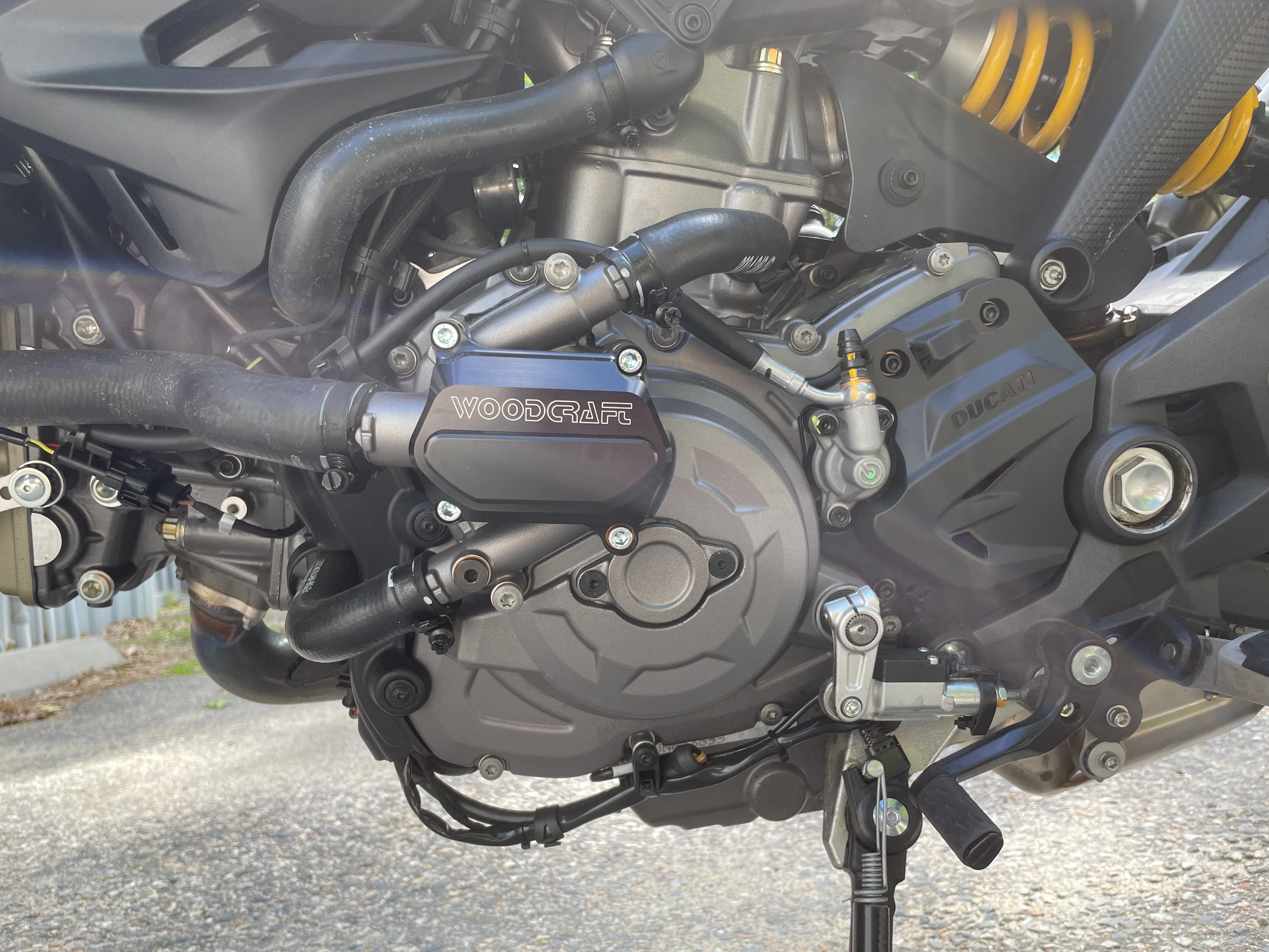 60-0637WPC Ducati Monster LHS Water Pump Cover Protector w/ Skid Plate - Image 2