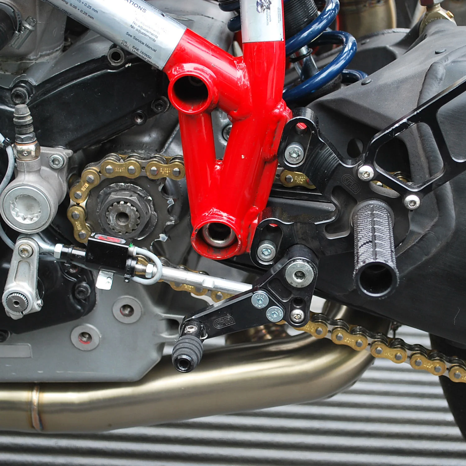 05-0640B Ducati 848/1098/1198/848 Evo Complete Rearset  - Black - Image 2