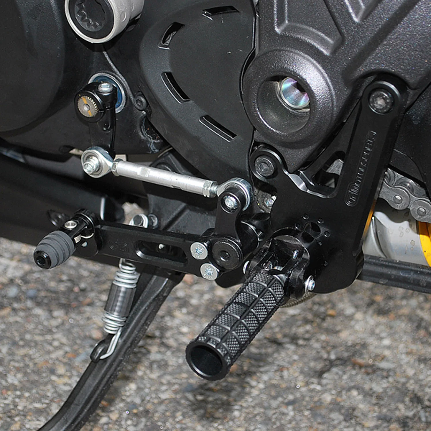 05-0671B Ducati Diavel GP Shift Adjustable Complete Rearset Kit - Image 2