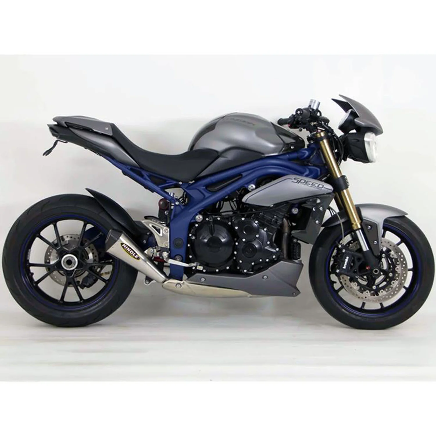 Hindle Evolution Megaphone Slip-on System Triumph 1050 Speed Triple 2011-15 - Image 3