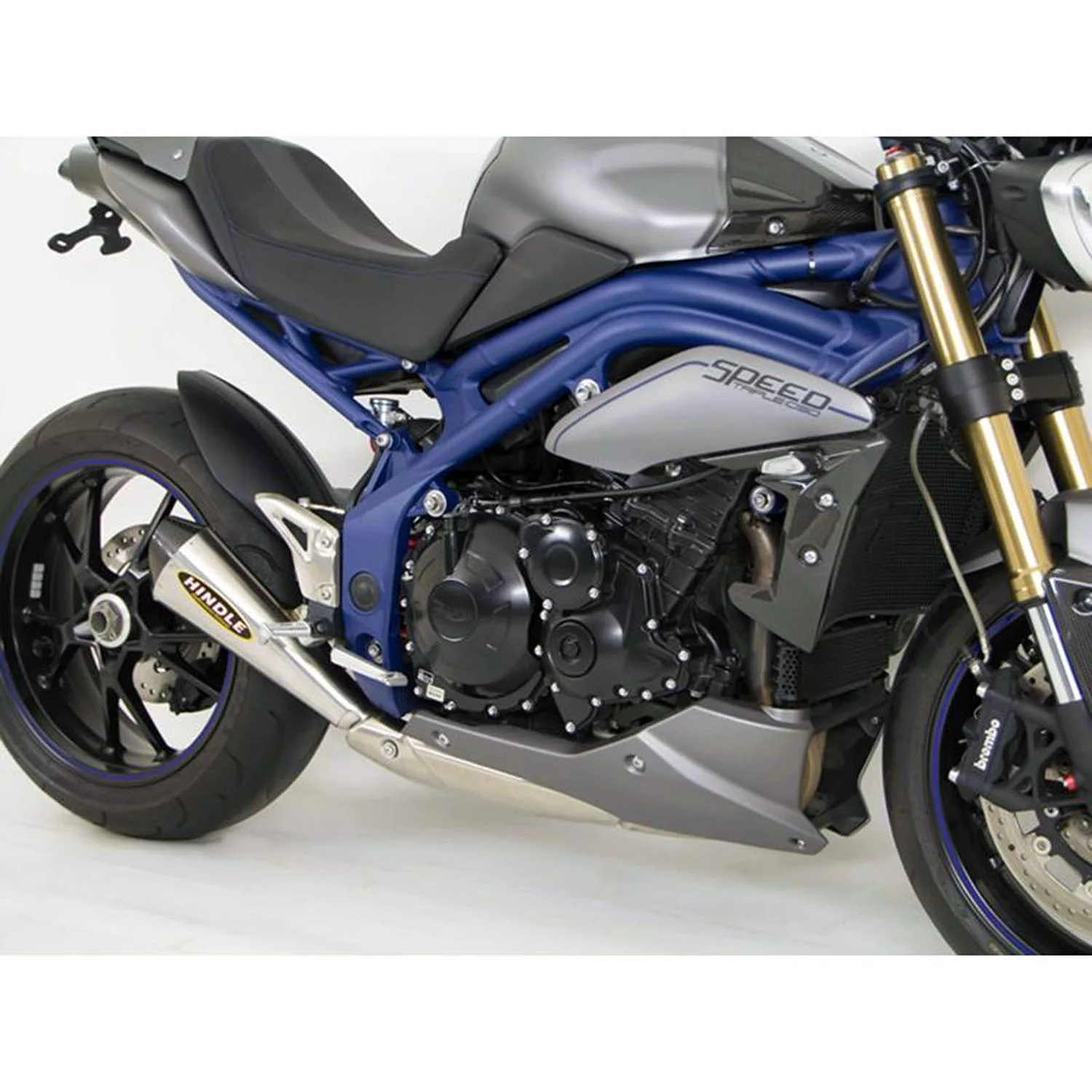 Hindle Evolution Megaphone Slip-on System Triumph 1050 Speed Triple 2011-15 - Image 4