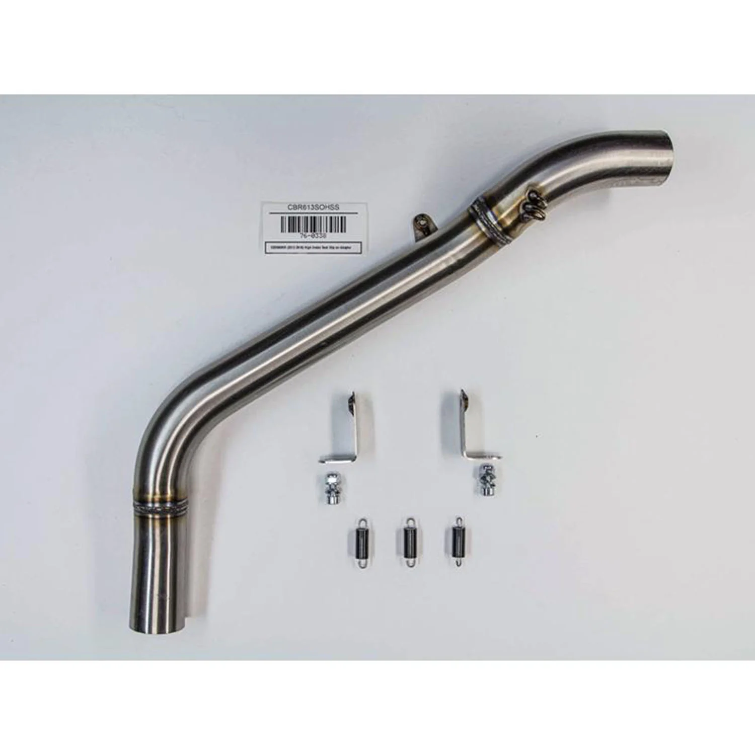 76-0338SN 2007-12 Honda CBR600RR Slipon w/. Stainless Steel Under Tail - Black Ceramic Tip - Image 3