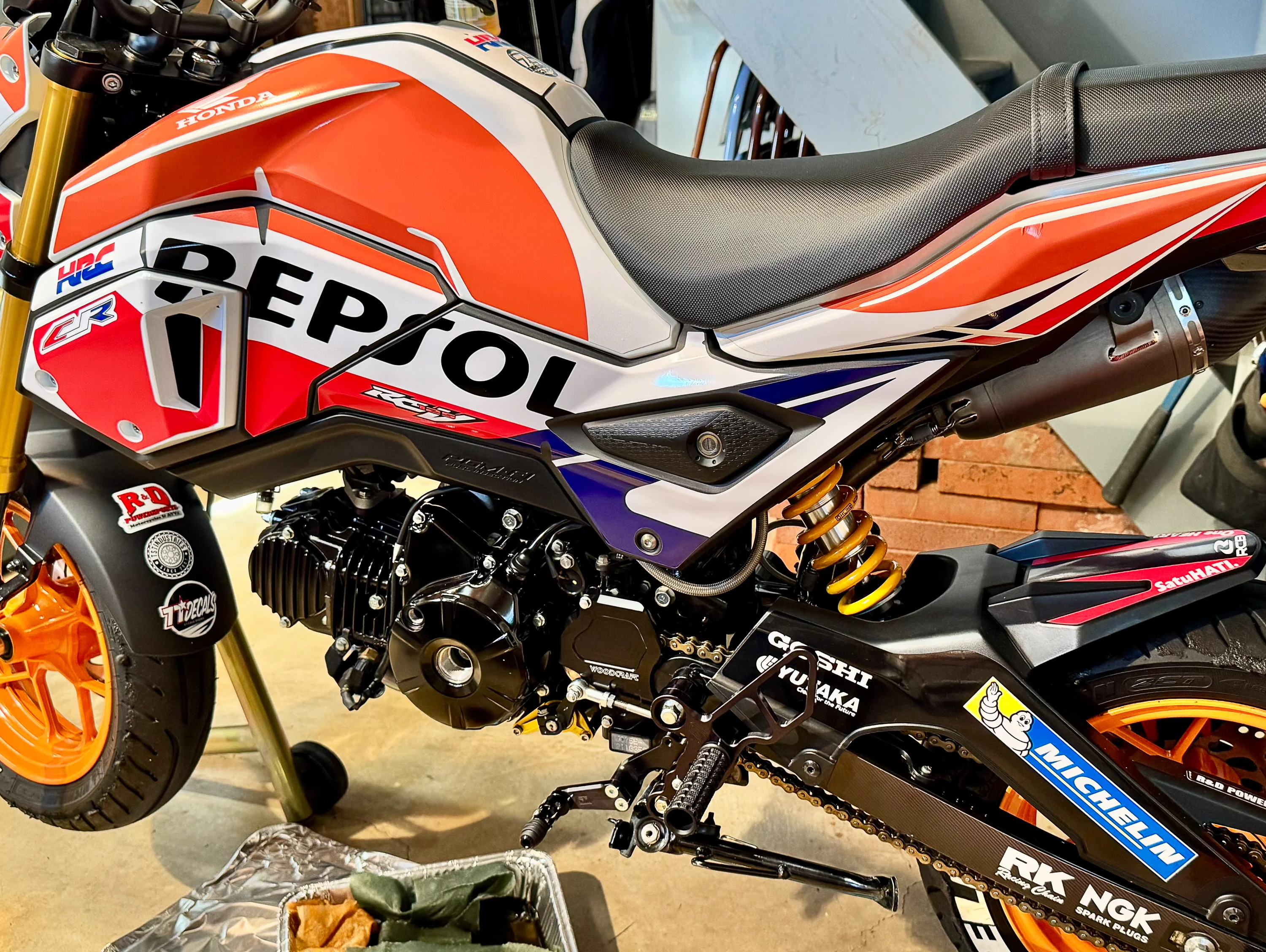 Honda Grom Complete Rearset Kit w/ Pedals - Image 5