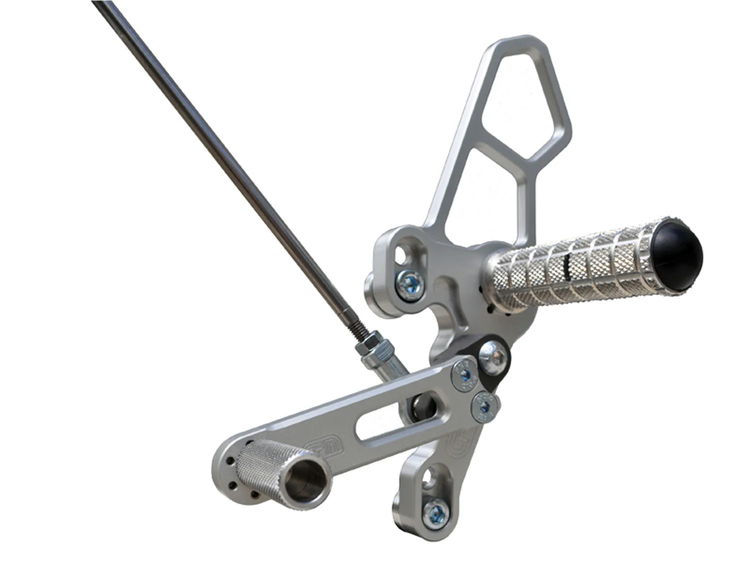 05-0407B Yamaha FZ07/MT07/XSR700 Rearset - Silver - Image 5