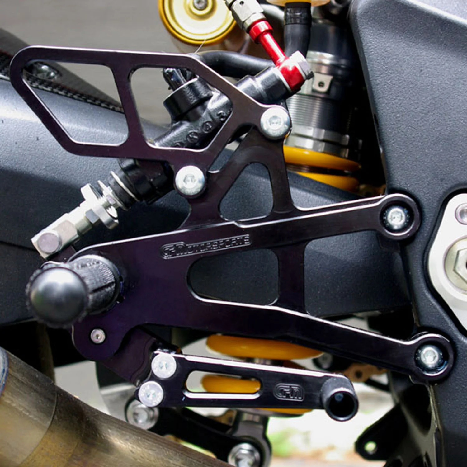 05-0511B Triumph Daytona 675/Street Triple Rearset  - GP Shift w/o QS - RACE ONLY (No Side Stand) - Image 2
