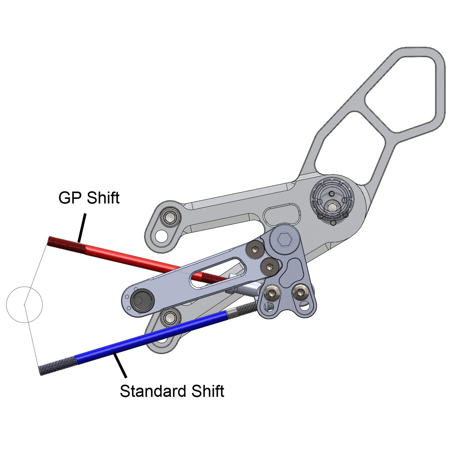 05-0403B Yamaha R3 Rearset  - STD Shift - Image 7