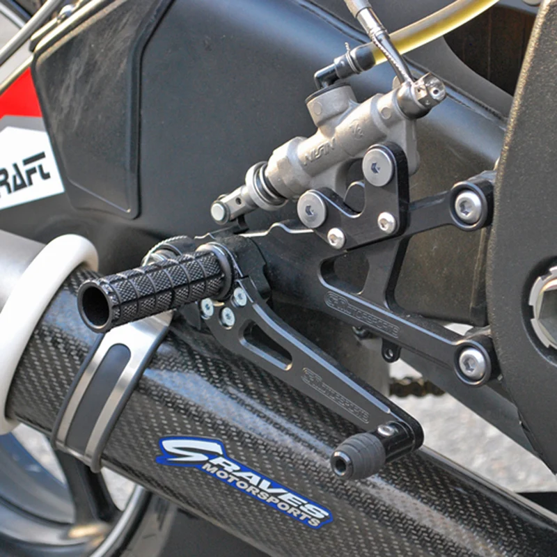 05-0448B 2006-16 Yamaha R6 Rearset  - STD Shift - Image 2