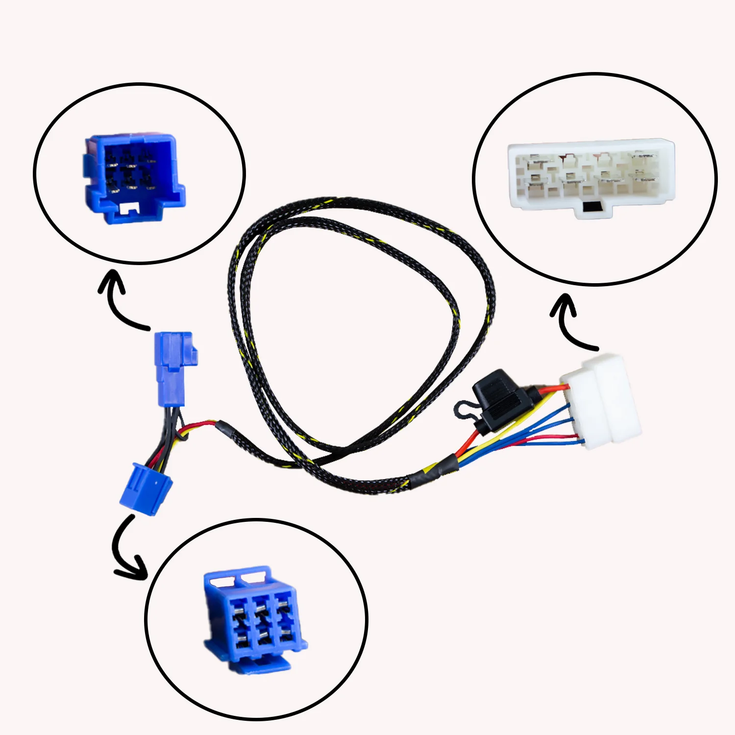 43-0500 2006-08 Triumph Daytona 675 Keyswitch Elimination Harness - Image 2