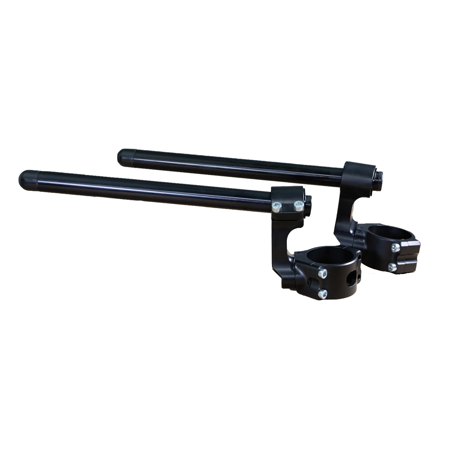 12-7741-78BS1 Suzuki SV650, SV650X 75mm Side Mount Adjustable Angle Clipon Risers - Image 2